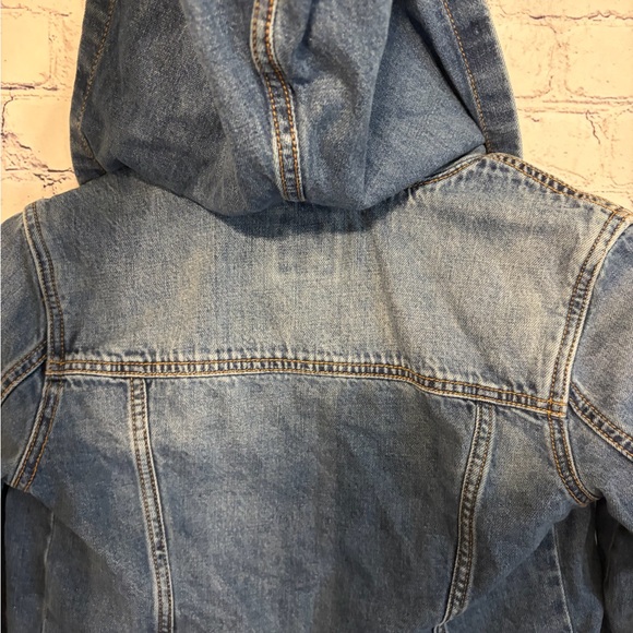 GAP Women's Blue Jean Jacket with Hood Size M - Picture 5 of 5